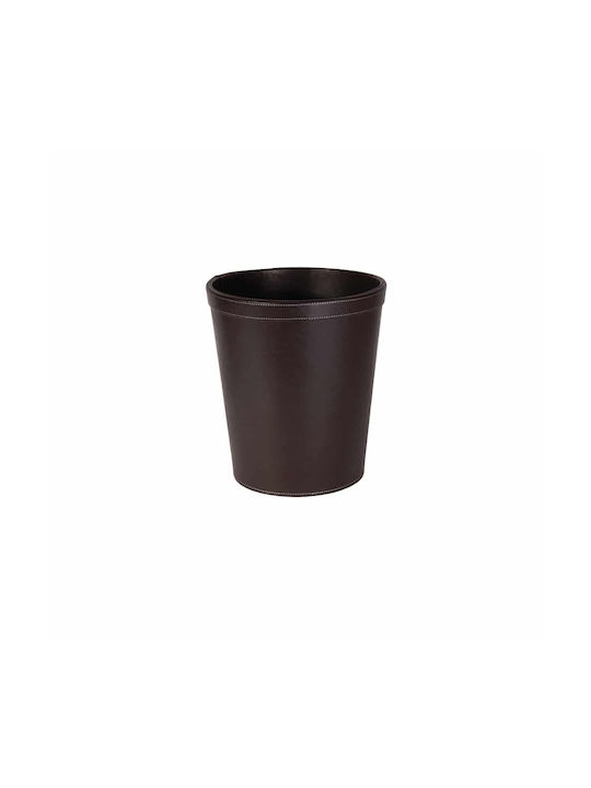 Osco Leder Büroabfallbehälter 9048 Braun 26x26x29.5cm