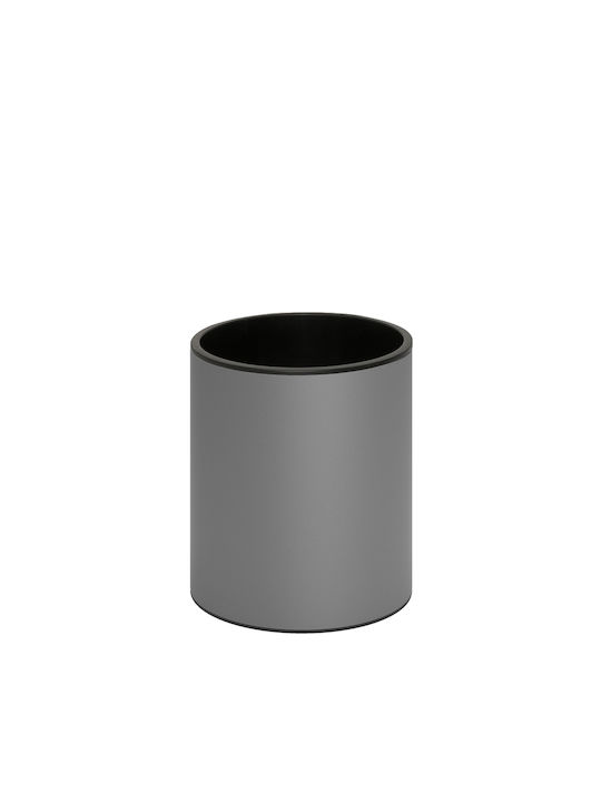 Pam & Co Office Metal Waste Bin 6lt Gray 20x20x24cm