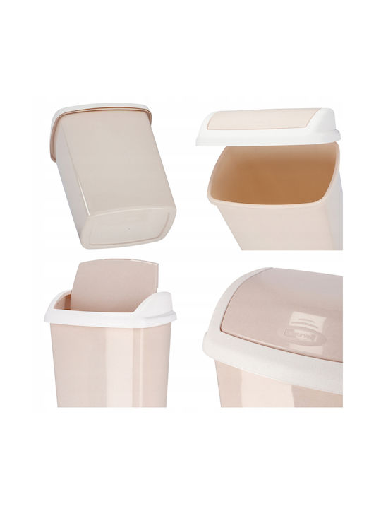 Curver Plastic Coș de gunoi de birou 25lt Bej 29.1x29.2x48cm