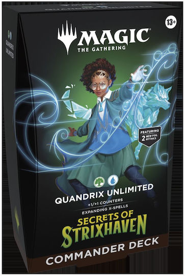 Wizards of the Coast Secrets of Strixhaven Commander-Deck Magic: The Gathering Commander-Deck Quandrix Unbegrenzt (EN)