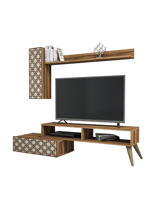 Животно помещение ТВ единица Cream / Walnut Д150xШ37.2xВ107.8бр