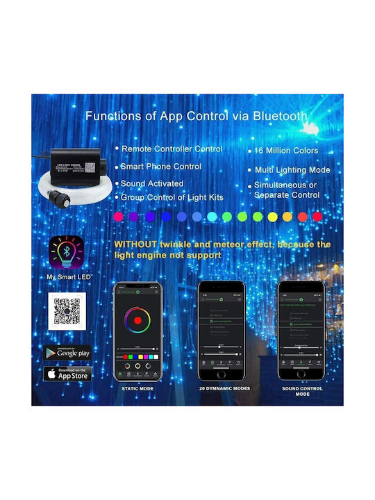 Lumină Decorativă Ceiling Fiber Optic Kit RGBW