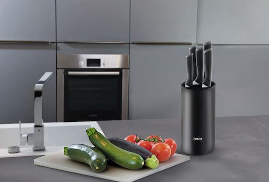 Tefal Knife Set with Base from Stainless Steel 20cm 5 Pieces