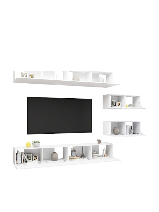 Living Room TV Unit Λευκό L100xW30xH30cm