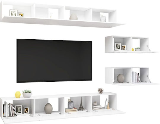 Living Room TV Unit Λευκό L100xW30xH30cm