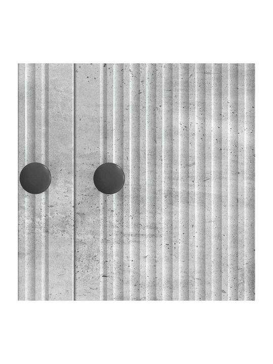 Sideboard from Wood & Metal Concrete Gray 66x34.5x90cm