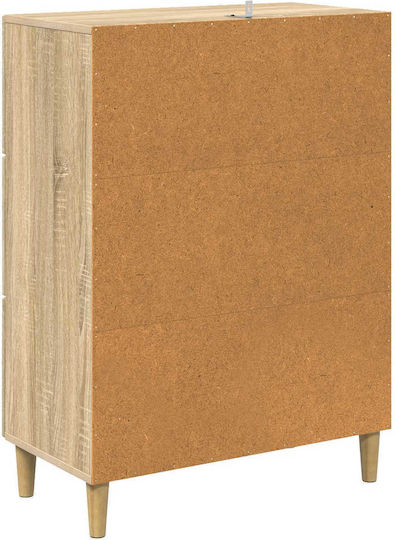 Μπουφές Ξύλινος με Συρτάρια Καφέ 66x34.5x90cm