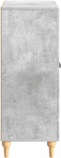 vidaXL Holz Sideboard Grau Beton 66x34.5x90cm