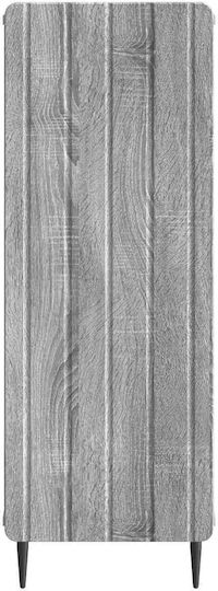 Bufet din Lemn și Metal Gri Sonoma 34.5x33x92cm
