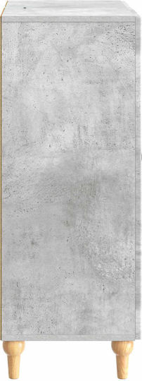 Bufet Din Lemn cu Sertare Gri Beton 66x34.5x90cm
