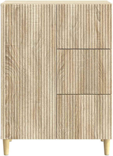Μπουφές Ξύλινος με Συρτάρια Sonoma 66x34.5x90cm