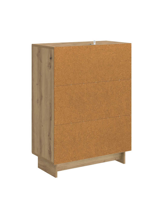 Bufet din Lemn și Metal Stejar 66x34.5x90cm
