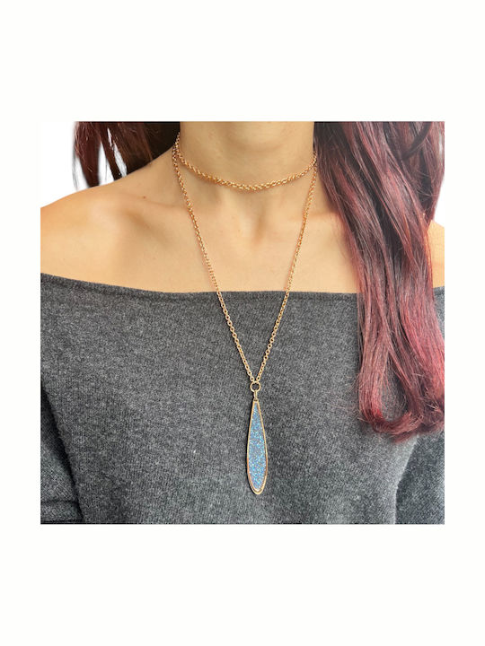 Gold Plated Brass Necklace Rebecca Bwakod05
