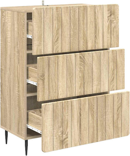 Μπουφές Ξύλινος με Συρτάρια Sonoma Δρυς 66x34.5x92cm