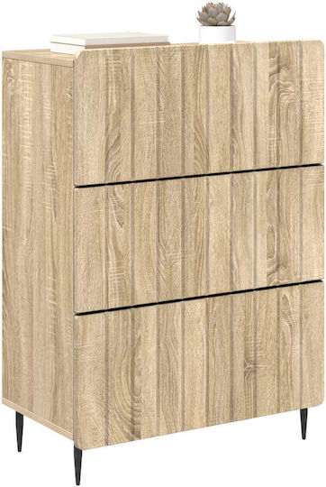 Μπουφές Ξύλινος με Συρτάρια Sonoma Δρυς 66x34.5x92cm