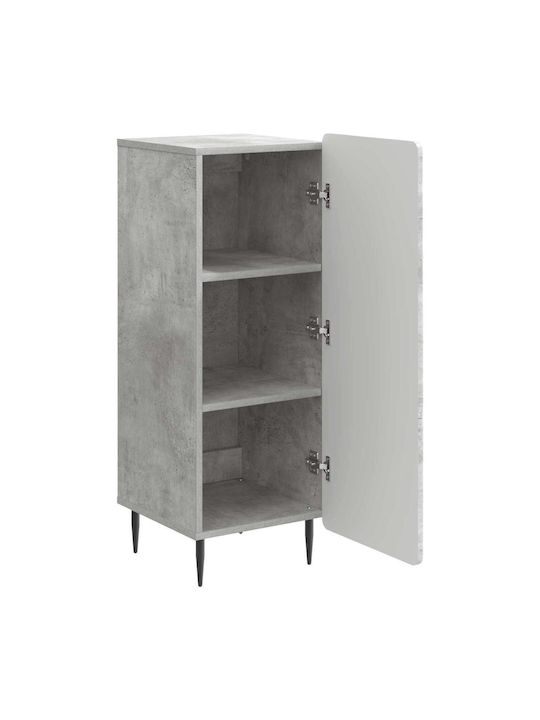 Sideboard from Wood & Metal Concrete Gray 34.5x33x92cm