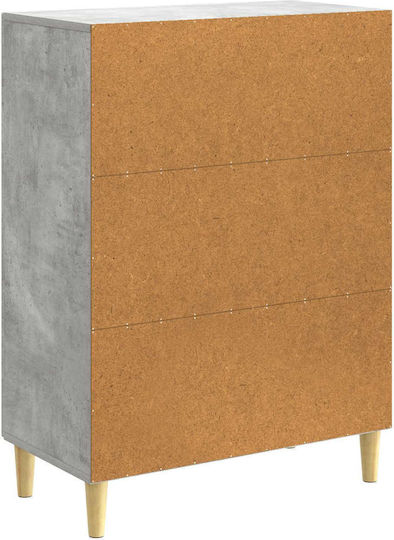 Bufet Din Lemn Gri Beton 66x34.5x90cm