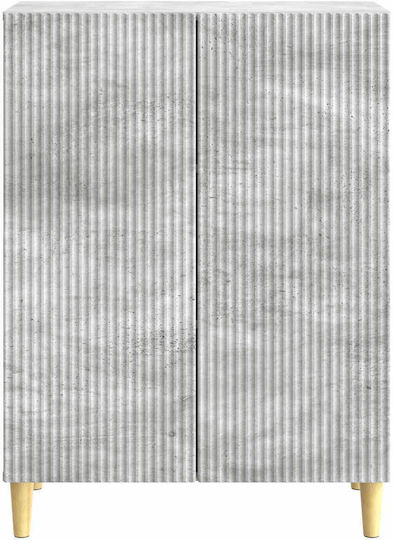 Bufet Din Lemn Gri Beton 66x34.5x90cm