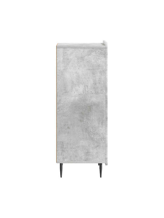 Sideboard from Wood & Metal Concrete Gray 34.5x33x92cm