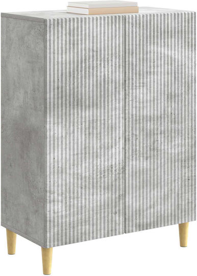 Bufet Din Lemn Gri Beton 66x34.5x90cm