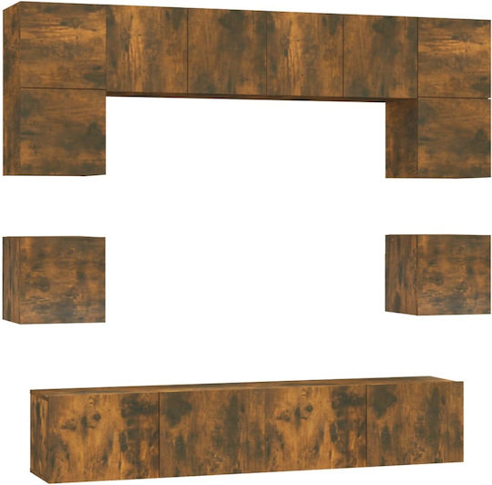 Wohnzimmer TV-Einheit Smoky Oak L160xB30xH30cm