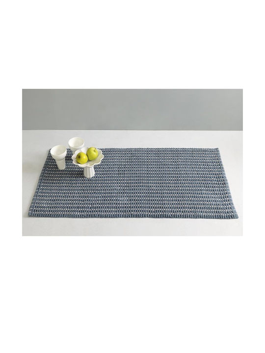 Palamaiki Non-slip Rectangular Summer Cotton Rug Grey 60x120cm