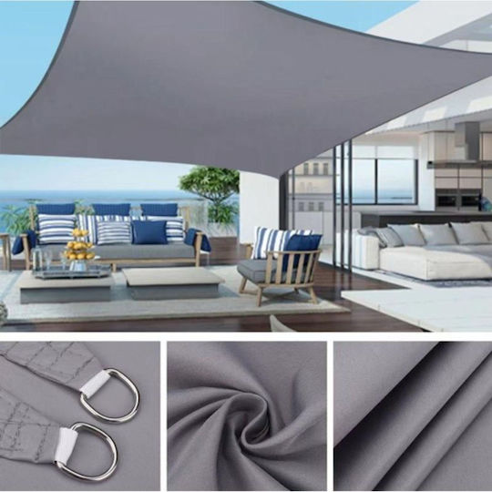 Saska Garden Rechteckiges Sonnensegel Grau 2x3m 160g/m²