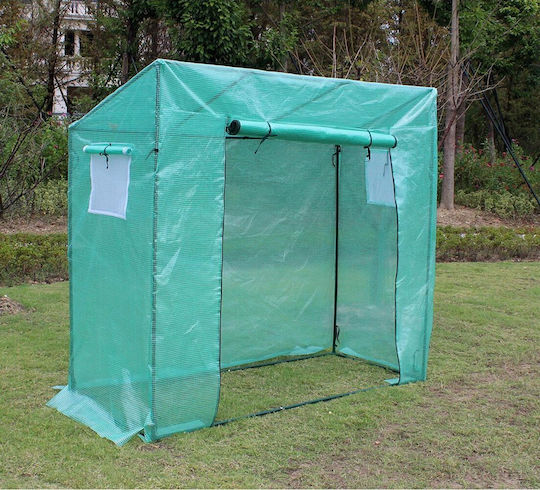 Θερμοκήπιο Ντομάτες Αγγούρια Saska Garden 200x77x168-150cm Pe Πράσινο