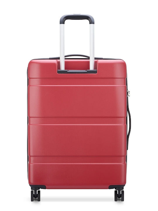 Delsey Paris X Suitcases Hard Red with 4 Wheels Set of 3 Pieces