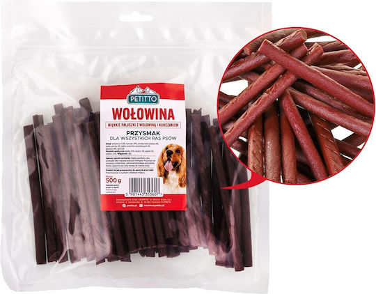 Petitto Miękkie Λιχουδιά Σκύλου με Κρέας και Βοδινό 500gr