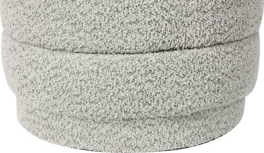 Taburet de Cameră de Zi cu Spațiu de Depozitare Îmbrăcat în Țesătură Bettia Bouclé Mentă 41x41x38.5cm