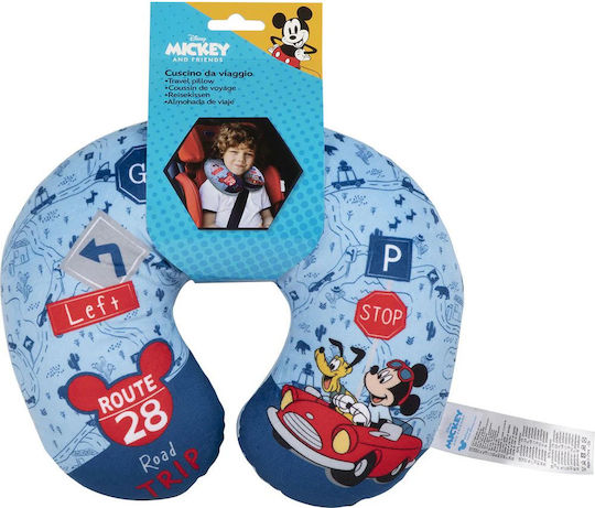 Colzani Mickey Μαξιλαράκι Ταξιδίου Μαξιλαράκι Πολυεστερικό Παιδικό Μπλε