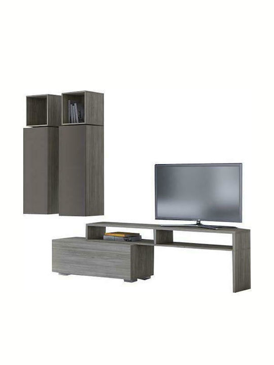 Living Room TV Unit Gray L101xW45xH200cm