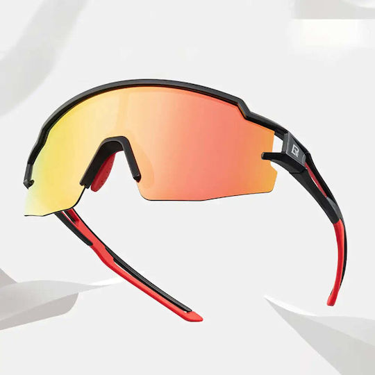 Rockbros Cycling Glasses with Black Frame & Polarized Lenses