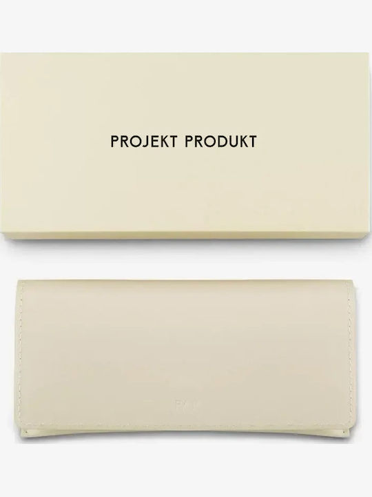 Projekt Produkt Unisex Sunglasses with Silver Metallic Frame and Mirror Lens 476429