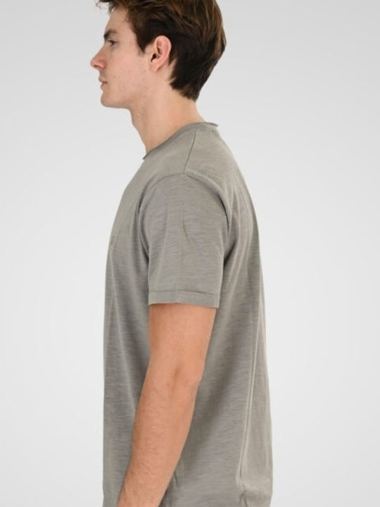 Rebase Flama Kurzarm T-Shirt Stein