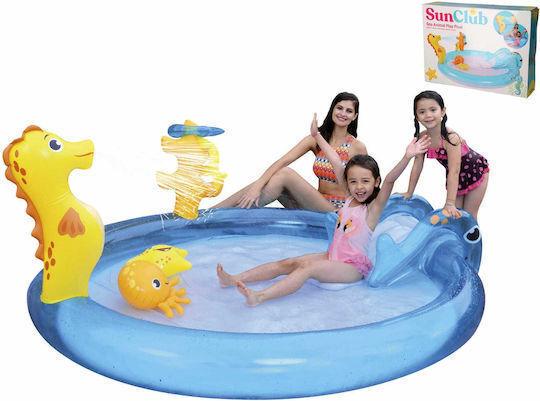 Sunclub Παιδική Στρογγυλή Πισίνα 125lt Φουσκωτή 200x40εκ.