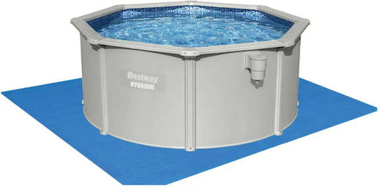 Bestway Runde Schwimmbecken mit Metallic-Rahmen 300x120cm Beiges