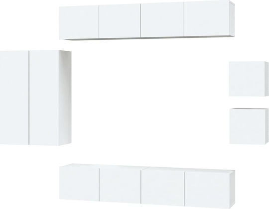 Животно помещение ТВ единица White 8pcs Д30.5xШ30xВ90бр Животно помещение ТВ единица White 8pcs Д30.5xШ30xВ90бр