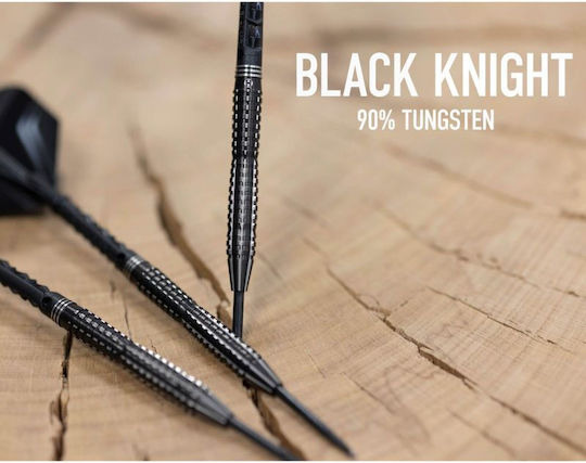 Harrows Schwarzer Ritter 90% Steeltip Darts Schwarz