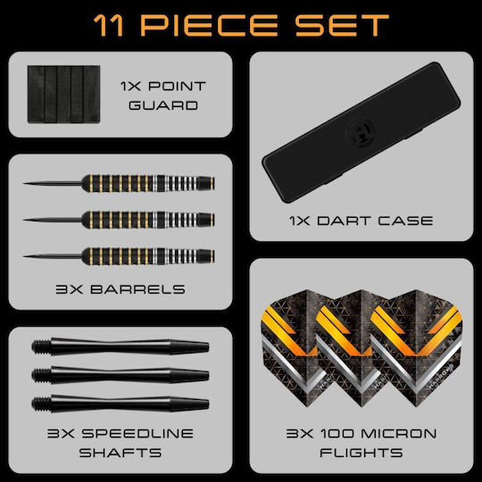 Harrows Vulcan Steeltip Дартс Черни