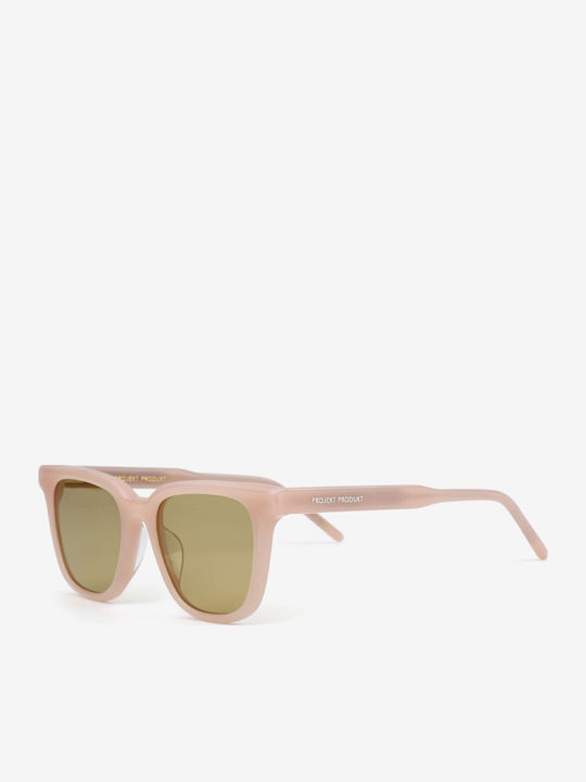 Projekt Produkt Sunglasses Pink with Horn-Rimmed Frame