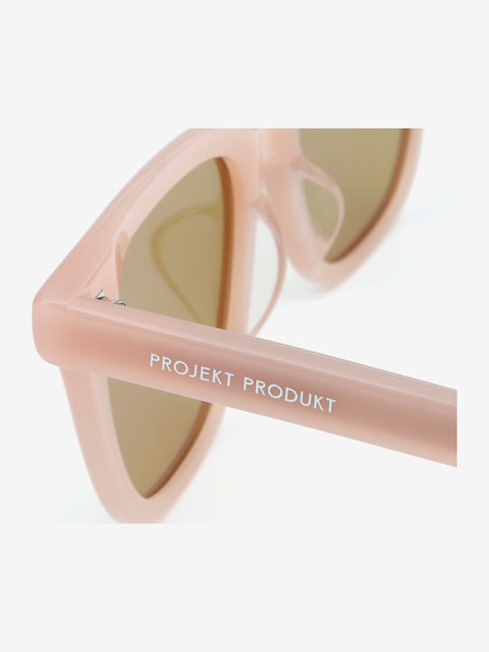 Projekt Produkt Men's Sunglasses with Pink Horn-Rimmed Frame 476389