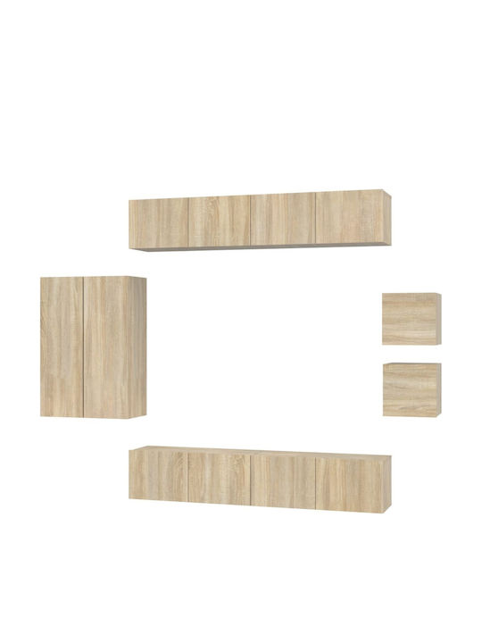 Wohnzimmer TV-Einheit Beige L80xB30xH90cm