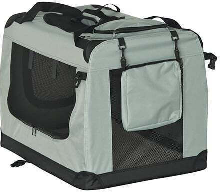 Rebel Dog Carrying Bag Gray L60xW42xH42cm