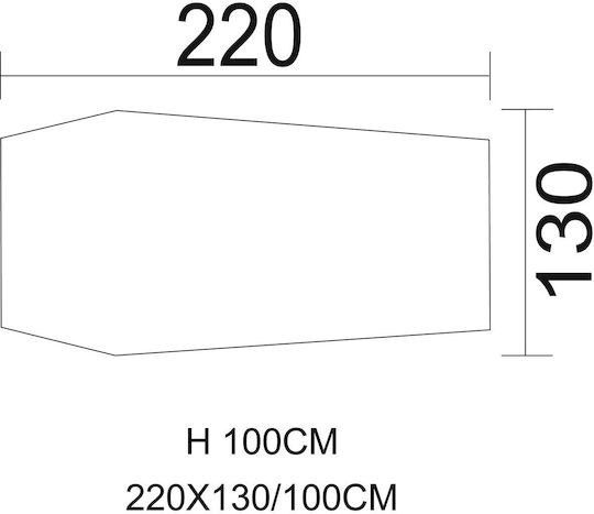 MFH MFH Tent Tunnel 2 Olive Καλοκαιρινή Σκηνή Camping Τούνελ Ορειβασίας Χακί για 2 Άτομα Αδιάβροχη 1200mm 220x130x100εκ.