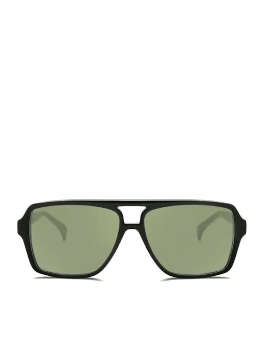 Am Eyewear Herren Sonnenbrillen mit Schwarzem Horn umrandetem Rahmen 475131