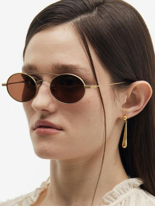 Projekt Produkt Unisex Sunglasses with Gold Metallic Frame 476439
