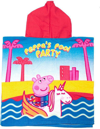 Hasbro Poncho de plajă pentru copii Peppa Pig Roz