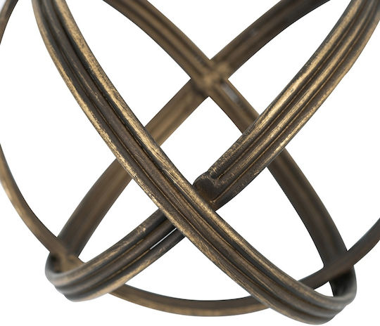 Artekko Solis Room Decorative Made of Metal 11.5x11.5x11.5cm